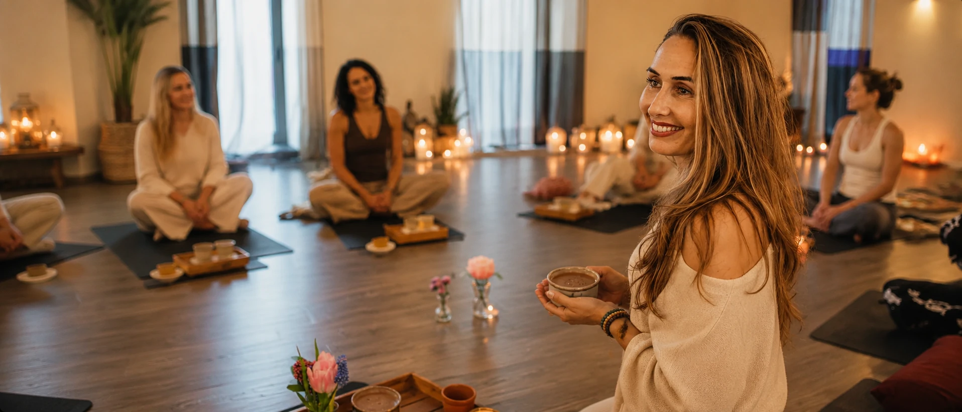 Yoga & Cacao Ceremony banner
